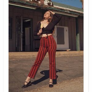 Big Bud Press Paprika and Red Striped Work Pants